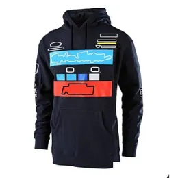 Motorradbekleidung Motocross-Bekleidung Warmer Plover-Pullover für Herren und Damen Schwarzer Rennanzug mit Kapuze Jacke Drop Delivery Mobiles Moto Dhpeg