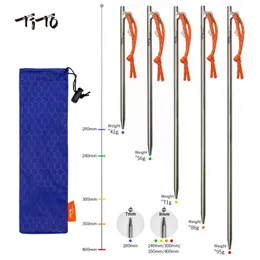 Gadżety na zewnątrz stop tito wysoka wytrzymałość na namiot namiotowe kołki paznokcie do biwakowania twardego żwiru długość uziemienia 24 cm 35 cm 40 cm 231202