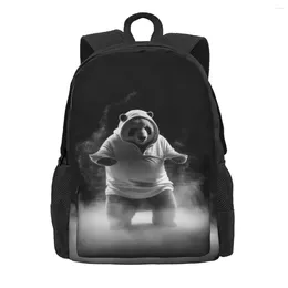 Backpack Panda White Powder Light Sketch Workout Backpacks Teen Design Lightweight School Bags Streetwear Rucksack