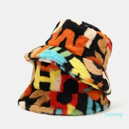 Headwear Hair Accessories Creative Hat Colorful Digital Printing Fisherman's in Autumn Winter