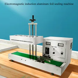 Linboss automatisk kontinuerlig elektromagnetisk tätningsmaskin induktion Aluminiumfolie Förpackningsmaskin Plastglasflaskan tätning