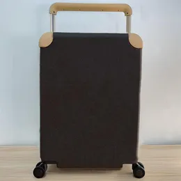 Newset clássico designer de luxo mala viagem bagagem moda unisex tronco saco flores letras bolsa haste caixa girador universal w252n