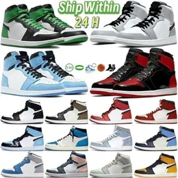 Og High Jumpman 1s Basketball Shoes for Men 1 Sports Black White University Space Jam Lucky Green Chicago Shoe Mens Trainers Wome