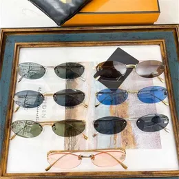 Óculos de sol de alta qualidade novo produto família F FE40046S INS popular na internet óculos de sol femininos masculinos em formato oval