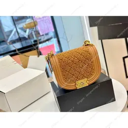 Flip 2024 crossbody designer de moda clássico feminino luxo caviar cordeiro velo corrente mini bolsa bolsa