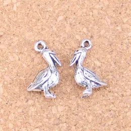 100pcs Antique Silver Bronze Plated pelican sea bird Charms Pendant DIY Necklace Bracelet Bangle Findings 18 9mm216j