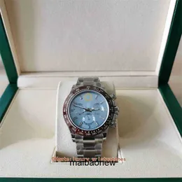 Automatikuhr Clean Factory Super Herrenuhr M1165060002 116506 40 mm Keramik Cosmograph Wasserdichter Baguette-Diamant-Chronograph Funktionierendes Eta 4130-Uhrwerk Y0quw