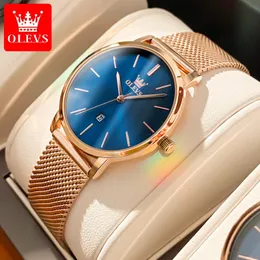 الساعات النسائية Olevs Watch Women Classic Top Brand Luxury Japan Movement Quartz Ultra Thin Ladies Watch Watch Watch Watch 5869 231204