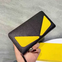 Wallets Designer Multiple Card Slots Cowhide Purse little monster Card Holder Wallet Designer Crossbody Male Purses 220905