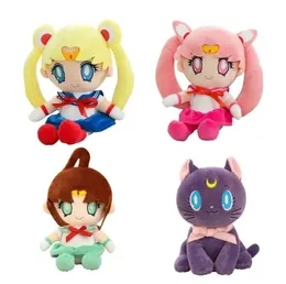 Kawaii Sailor Moon Plush Toys Tsukino Usagi Cute Girly Heart Stuffed Anime Dolls Gifts Home Bedroom Decoration
