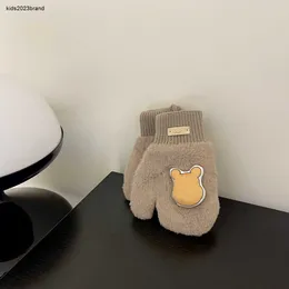 YENİ KIŞ Bebek Mittens Yedi Renk İsteğe Bağlı Çocuk Eldiven Bebek Ayı Dekorasyon Tasarımcısı Peluş Peluş Çocuk Parmak Eldivenleri Kasım