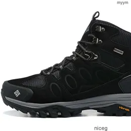 Designer vandringsskor utomhus columbias Autumn Style Ny casual Sports stötdämpning Anti Slip High Top Isolation Warm Mountainering Off-Road Men's Shoes