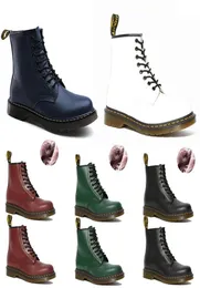 New Arrival Womens Boots Snow Booties Doc Shoes Sneakers Triple Black White Red Green Blue Men Women Winter Boot Chaussures3621094