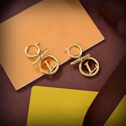 LWフランスベビーL0iuse for woman gold stud earringsデザイナーイヤリングゴールドメッキ18k t0p品質公式複製ファッションan231v