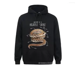 Men's Hoodies Anatomy Of A Hognose Snake Funny Pet Reptile Animal Lover Hoodie Sweatshirts For Women Street Retro Hoods