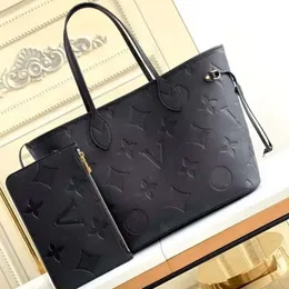 MM size 156/M40995 2pcs set Luxury Designer Bags women handbags ladies tote bag Messenger composite lady clutch wallet shoulder female purse brown