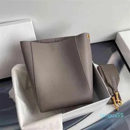 Дизайнерские сумки Широкий кожаный ремень через плечо женская сумка Seau Sangle большое ведро открытой емкости Single3363252256F
