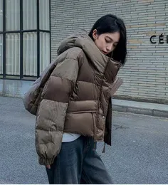 2023 Winter stylish personality splicing 90 down jacket super cool winter coat