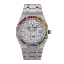 Mens 시계 디자이너 고급 Audemar Pigue Wristwatch 자동 이동 시계 Automatisch Gold Diamanten Herren armbanduhr wn-wcki