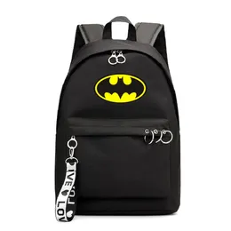 Dc Superhero Surrounding Batman Luminous Backpack Printing College Style Girl's Ribbon Bag271Z