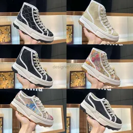 Ggshoe Gu G Highop Loafers Sneakers Tuval Ayakkabı Tasarımcı Ayakkabıları Vintage Classic Street Ayakkabı Deri Patchwork Baskılı Desen Örme Tasarım İngiliz Tarzı Kadınlar