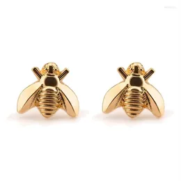 Aretes Lindo Oro Plata Color Miel Abeja Creativo Encantador Mujer Animal Pendiente Accesorios Moda Chica Fiesta Joyería Regalo265s