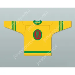 Personalizzato 1945-46 GORDIE Howe 9 OMAHA AK-SAR-BEN KNIGHTS USHL AWAY HOCKEY JERSEY NUOVO Top cucito S-M-L-XL-XXL-3XL-4XL-5XL-6XL