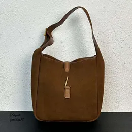 Camurça de bezerro hobo feminino mini balde crossbody axila tote alça superior bolsa designer saco fosco couro fosco antigo