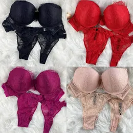 Sexy conjunto sexy rendas roupa interior feminina conjunto de sutiã feminino conjunto de duas peças push ups roupa interior feminina tanga conjunto de 3 peças frete grátis 231205