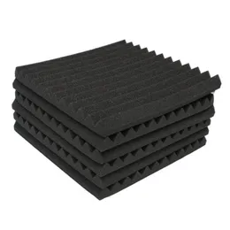 24 PCS Soundproofing Foam Studio Acoustic Panels Studio Foam Wedges 1 x 12 x 12 tum Soundproof Absorption Treatment Panel267z