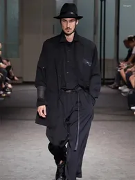 Erkekler Takımlar Erkek Giyim Şehri Gençlik Moda Trendi Saç Stilistinin Sıradan Zip-Lose Çok Cep Takım Ceketi Plus Boyut