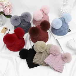 Gorro de punto de dibujos animados lindo niño pequeño bebé niños niños niñas Venonat gorro de lana accesorios para bebés czapka futro dziecko297l