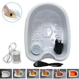 Massageadores elétricos Home Mini Detox Foot Spa Machine Cell Ionic Cleanse Device Aqua Bath Massage Basin317C