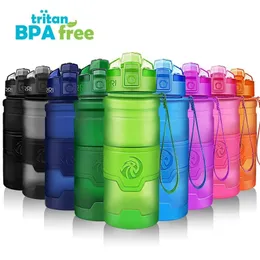 زجاجات المياه Zorri Sports Bottle Protein Shaker BPA Free Ecofriable Portable Gym Heaking Drinkware Gourds Botella de Agua 231205