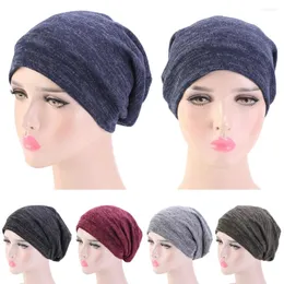 Berets unissex inverno quente esqui dormir chapéu baggy beanie cetim forrado noite sono boné cuidados com o cabelo bonnet perda mulheres homens pulôver