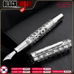 Gift Fountain Pens Hongdian D1 Piston Fountain Pen 0.38 EF Nib Resin Skeleton Hollow Writing ink Gift Pen business student school office supplies 231204