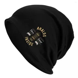 Beralar Gitar Lover Analog Vakum Tüp Audiophile Beanie Şapkalar Retro Müzik Bonnet Erkek Moda Spor Salonu Örgü Şapkası Elastik Kapaklar