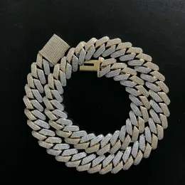 Collar de cadenas cubanas pesadas de 19 mm con ajuste de puntas Necklace3070