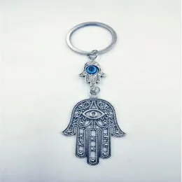 Bijoux fantaisie ailes d'ange mauvais œil Hamsa Fatima main charme bricolage porte-clés ton argent porte-clés porte-clés mode pendentif bijoux 229C