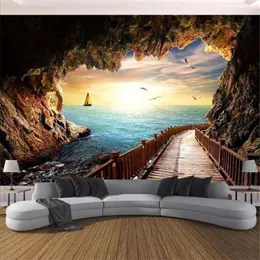 Tapestries Cave Path Path Tapestry Landscape Wall Hanging Family Room Decoration Bedroom Background 150x130cm280z
