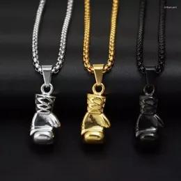 Pendant Necklaces Rinhoo Stainless Steel Punk Men's Jewelry Fast And Furious Boxing Gloves Necklace Fashion Hip Hop Fist Gifts