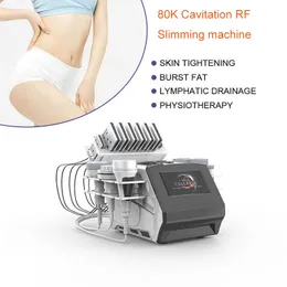 Portable Slimming Machine 80k Cavitation Vacuum Radio Frequency Lipo Laser Rf Ultrasonic Liposuction Body Sculpting Shape Equipment for Skin Tightening Face Lift