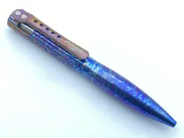 Twosun taktyczny przycisk Butt Action Pen Titanium Ciało Czarny atrament TS-PEN26-kolor color