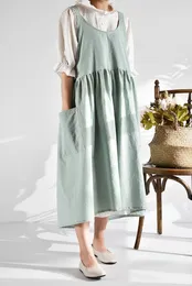 앞치마 Pinafore Cotton Linen 원예 커피 숍 주방 앞치마 요리 제빵 청소 레스토랑 세련된 디자인 플로리스트 231204