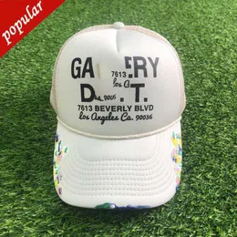 Designer Galleryes Caps Ball Capsamerican Dept Letter Lanvins Hat Gp Graffiti Mesh Truck Driver High Profile Trendy Baseball Cap Blue Fashion White G1