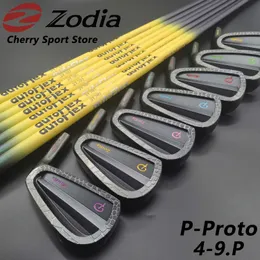 2024 Ferri da golf Zodia P-Proto con asta e impugnature, CB Limited Edition, 4-9.P 7 pezzi S20C, ferro dolce forgiato, OEM