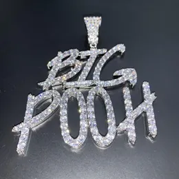 Nome personalizado número iniciais letras nome colar corrente pingente colares para homens mulheres ouro prata zircão cúbico hip hop rock jewe2677
