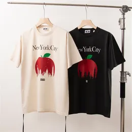 Kith X New York Tシャツメンズデザイナー高品質のTシャツTEEワークアウトシャツ特大のTシャツ100％コットンキスTシャツヴィンテージ半袖