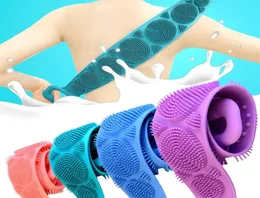 Serviettes de bain en Silicone pour hommes et femmes, brosse de bain, outil de Massage corporel 25388413436