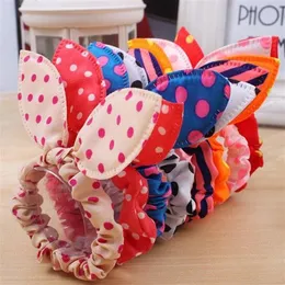 Fashion Girls Hair Band Mix Styles Polka Dot Bow Rabbit Orends Elastic Hair Railtail Helder Acessórios de cabelo 100pcs232c